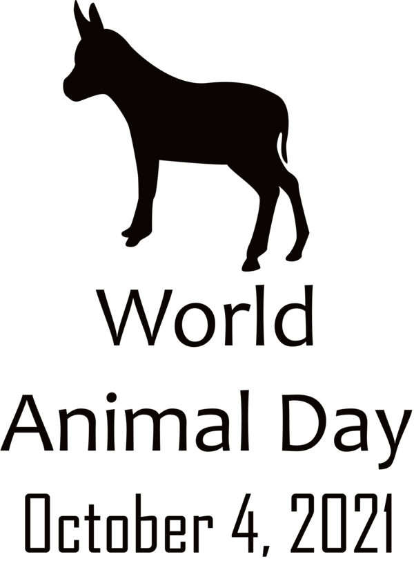 Transparent World Animal Day Dog Horse Snout for Animal Day for World Animal Day
