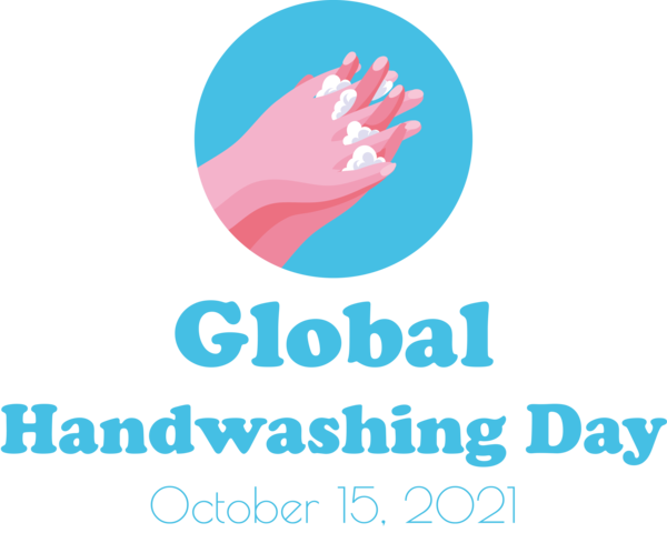 Transparent Global Handwashing Day Logo Design Pizza for Hand washing for Global Handwashing Day