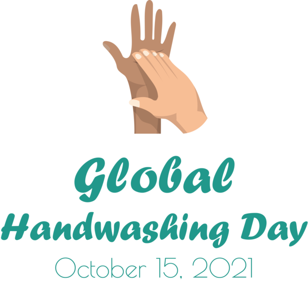 Transparent Global Handwashing Day Human good Logo for Hand washing for Global Handwashing Day