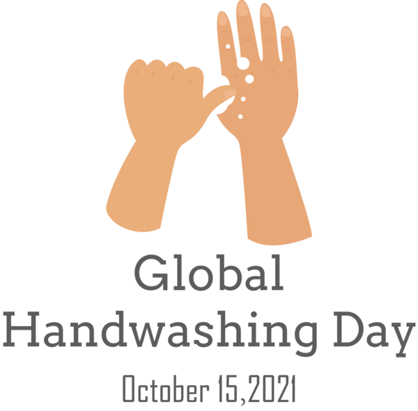 Transparent Global Handwashing Day Human Logo Cartoon for Hand washing for Global Handwashing Day
