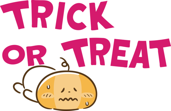 Transparent Halloween Human Logo Cartoon for Trick Or Treat for Halloween