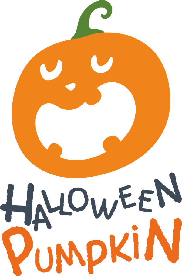 Transparent Halloween Logo Line Cartoon for Jack O Lantern for Halloween