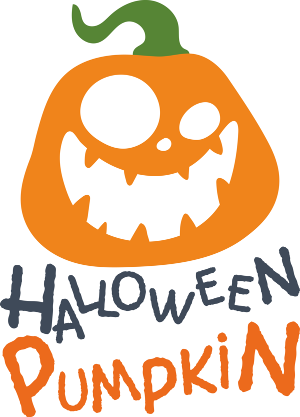 Transparent Halloween Cartoon Pumpkin Line for Jack O Lantern for Halloween