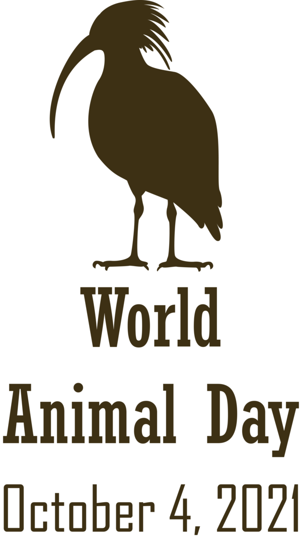 Transparent World Animal Day Birds Flightless bird Logo for Animal Day for World Animal Day