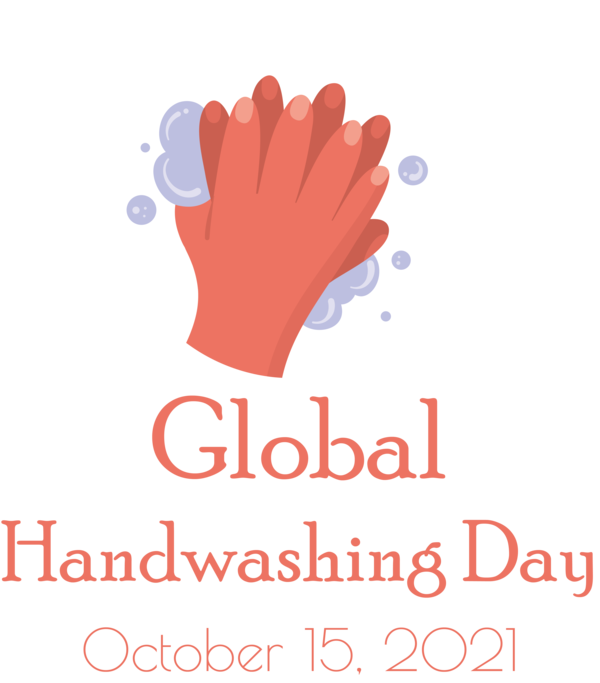 Transparent Global Handwashing Day Logo Line Meter for Hand washing for Global Handwashing Day