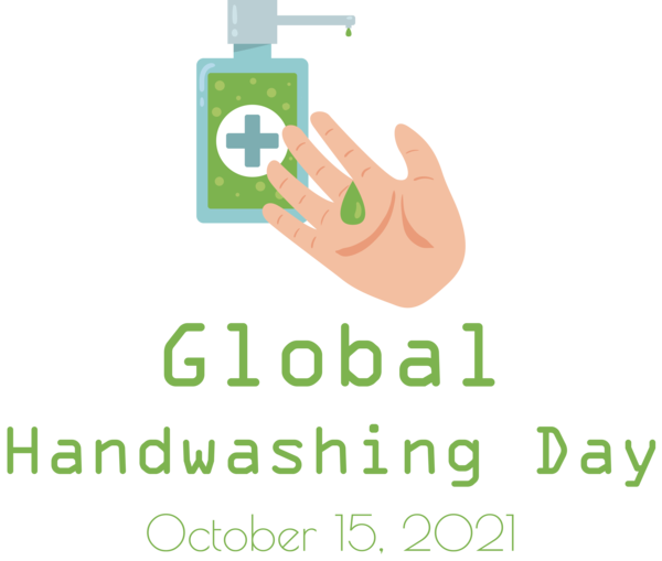 Transparent Global Handwashing Day Human Logo Telescope for Hand washing for Global Handwashing Day
