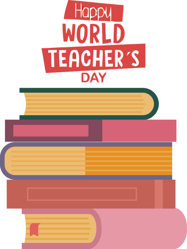 Transparent World Teacher's Day Design Logo Paper for Teachers' Days for World Teachers Day