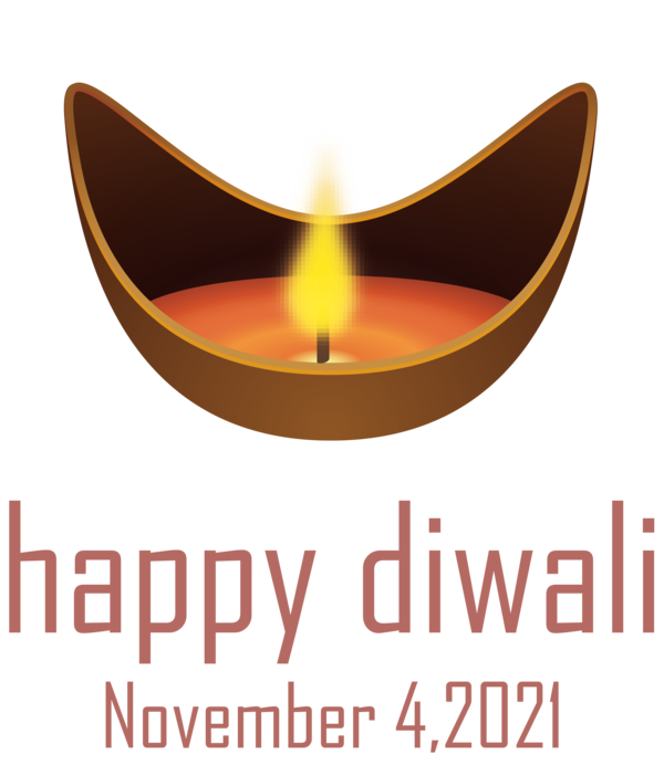 Transparent Diwali Logo Font Design for Happy Diwali for Diwali