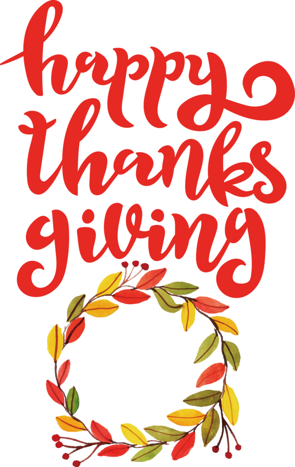 Transparent Thanksgiving Floral design Design Line for Happy Thanksgiving for Thanksgiving