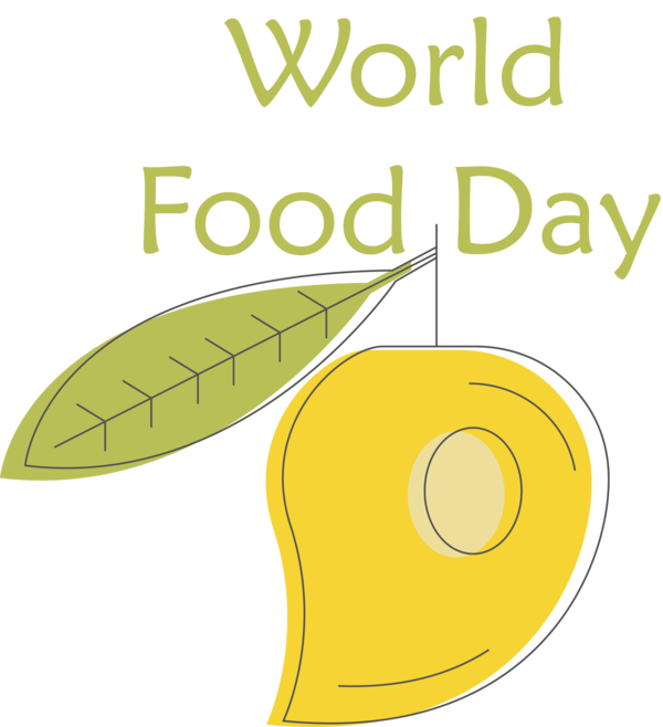 Transparent World Food Day Leaf Design Commodity for Food Day for World Food Day