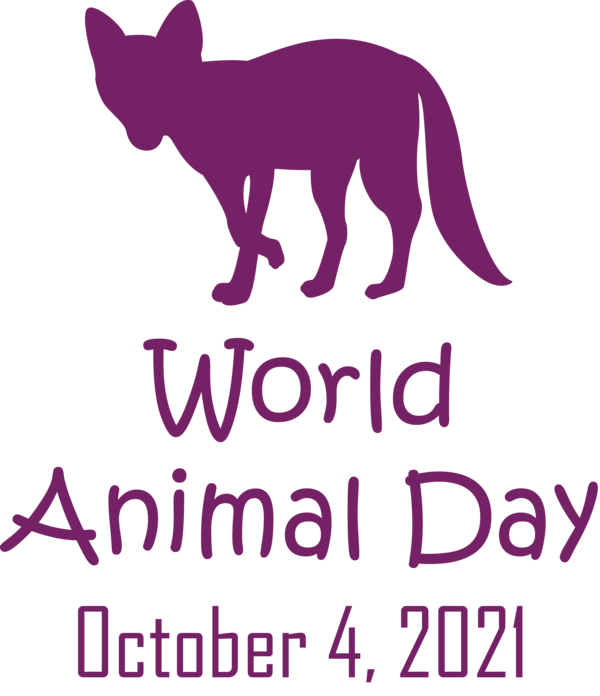 Transparent World Animal Day Dog Cat Logo for Animal Day for World Animal Day