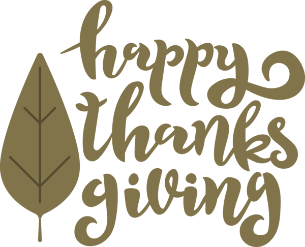 Transparent Thanksgiving Logo Calligraphy Peace for Happy Thanksgiving for Thanksgiving