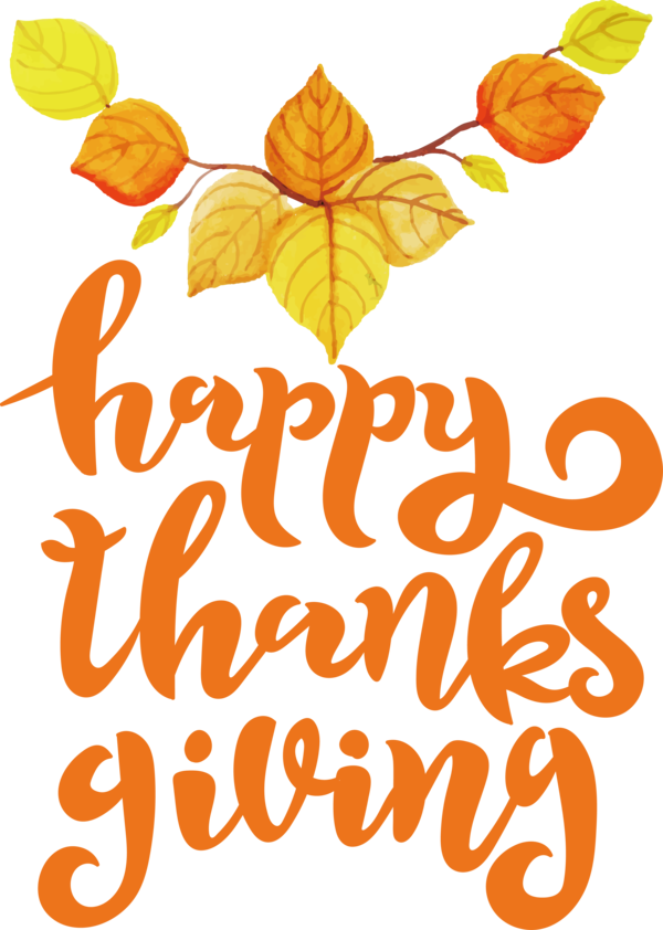 Transparent Thanksgiving Vegetarian cuisine Leaf Floral design for Happy Thanksgiving for Thanksgiving