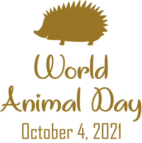 Transparent World Animal Day Logo Line Commodity for Animal Day for World Animal Day