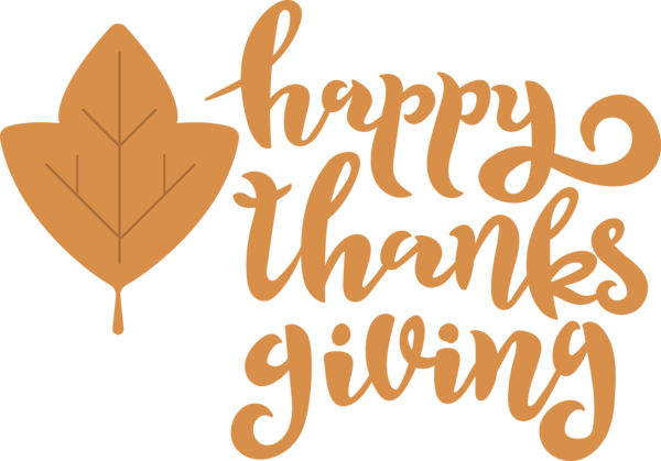 Transparent Thanksgiving Logo Calligraphy Meter for Happy Thanksgiving for Thanksgiving