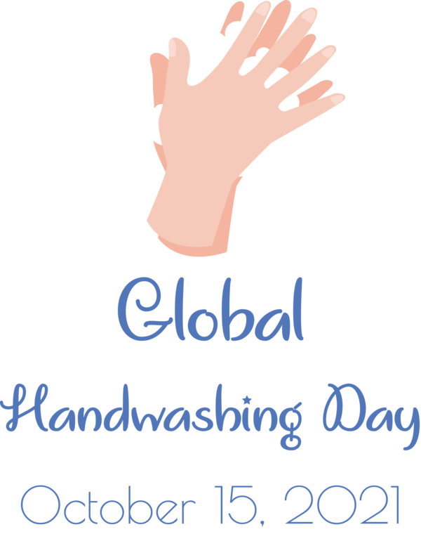 Transparent Global Handwashing Day Logo Line Meter for Hand washing for Global Handwashing Day