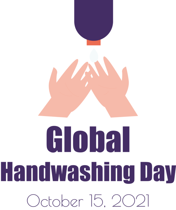 Transparent Global Handwashing Day Logo Human Anti-Bullying Week for Hand washing for Global Handwashing Day