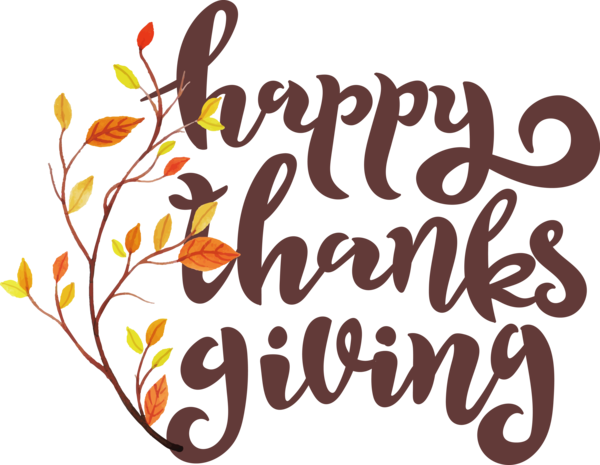 Transparent Thanksgiving Logo Flower Design for Happy Thanksgiving for Thanksgiving