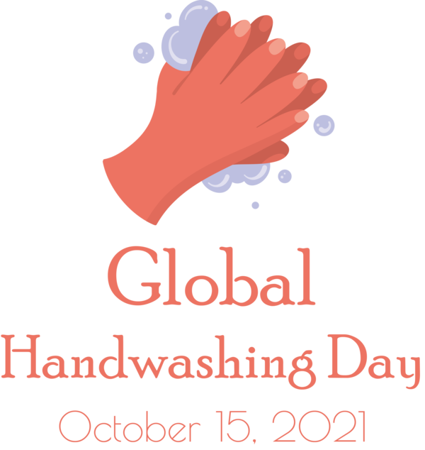 Transparent Global Handwashing Day Logo Line Font for Hand washing for Global Handwashing Day