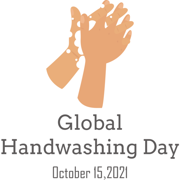Transparent Global Handwashing Day Human Logo Chore Chart for Hand washing for Global Handwashing Day
