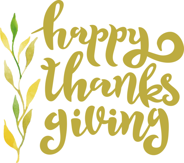 Transparent Thanksgiving Logo Floral design Leaf for Happy Thanksgiving for Thanksgiving