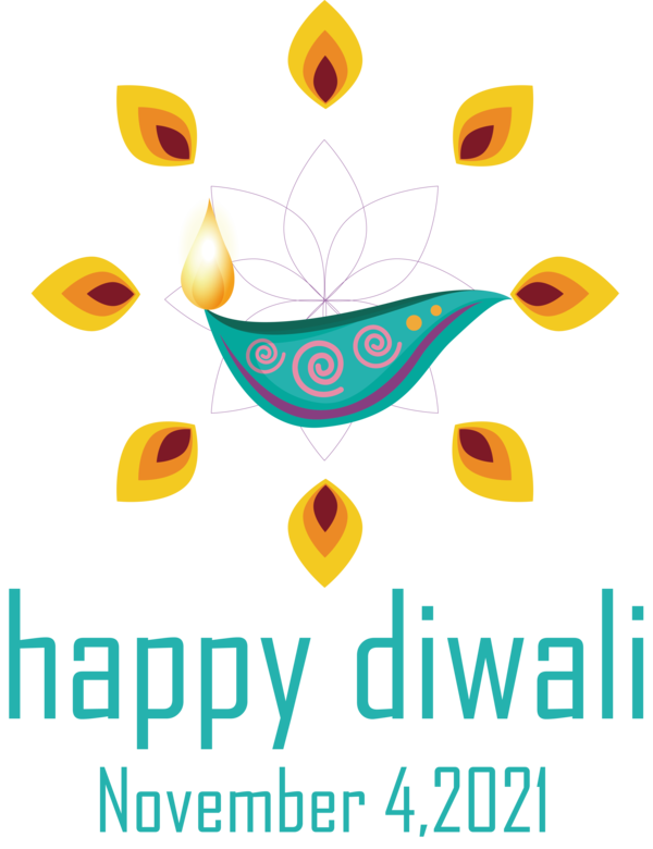 Transparent Diwali Design Logo Yellow for Happy Diwali for Diwali