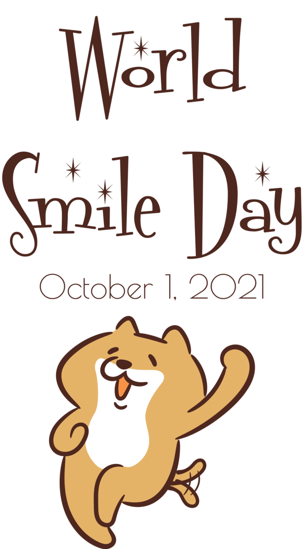 Transparent World Smile Day Dog Cat Cat-like for Smile Day for World Smile Day