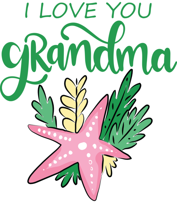 Transparent National Grandparents Day Leaf Plant stem Flower for Grandmothers Day for National Grandparents Day