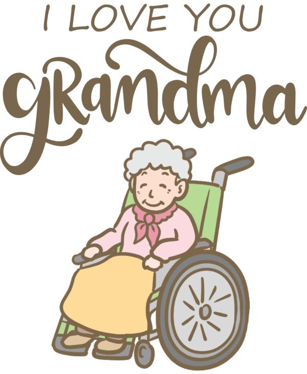Transparent National Grandparents Day Human Toddler M Cartoon for Grandmothers Day for National Grandparents Day