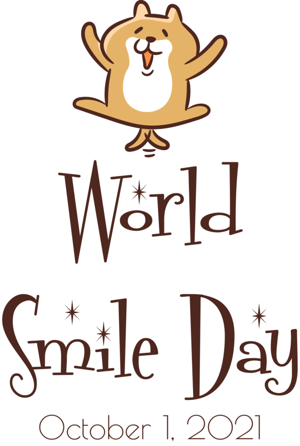 Transparent World Smile Day Dog Human Cartoon for Smile Day for World Smile Day