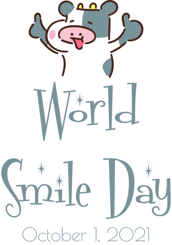 Transparent World Smile Day Design Human Text for Smile Day for World Smile Day