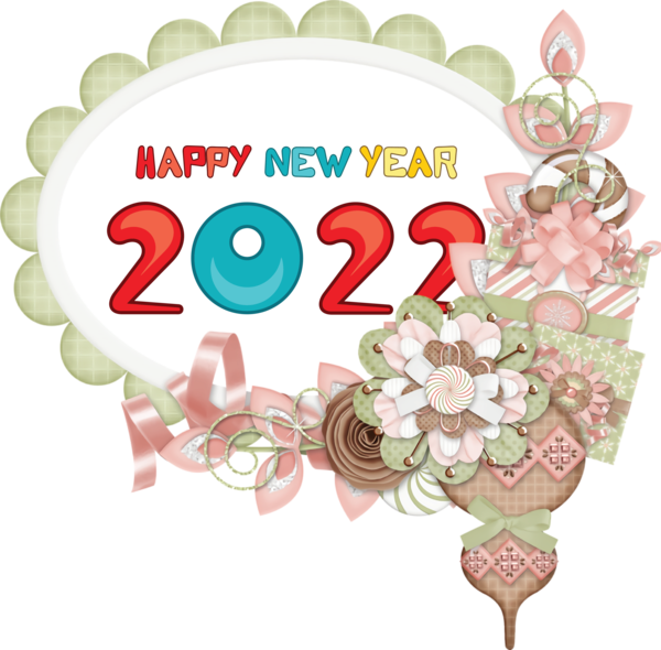 Transparent New Year Christmas Day Design Drawing for Happy New Year 2022 for New Year