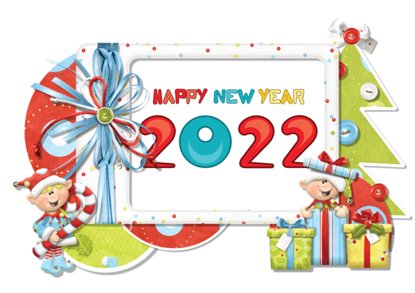 Transparent New Year Christmas Day Painting Design for Happy New Year 2022 for New Year