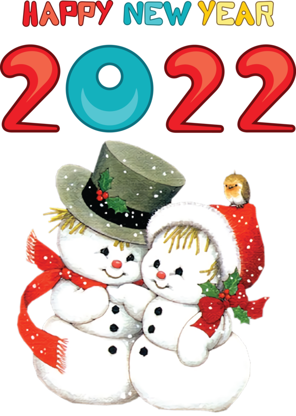 Transparent New Year Christmas Day Christmas card Greeting Card for Happy New Year 2022 for New Year