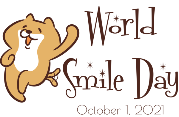 Transparent World Smile Day Lion Cat Dog for Smile Day for World Smile Day