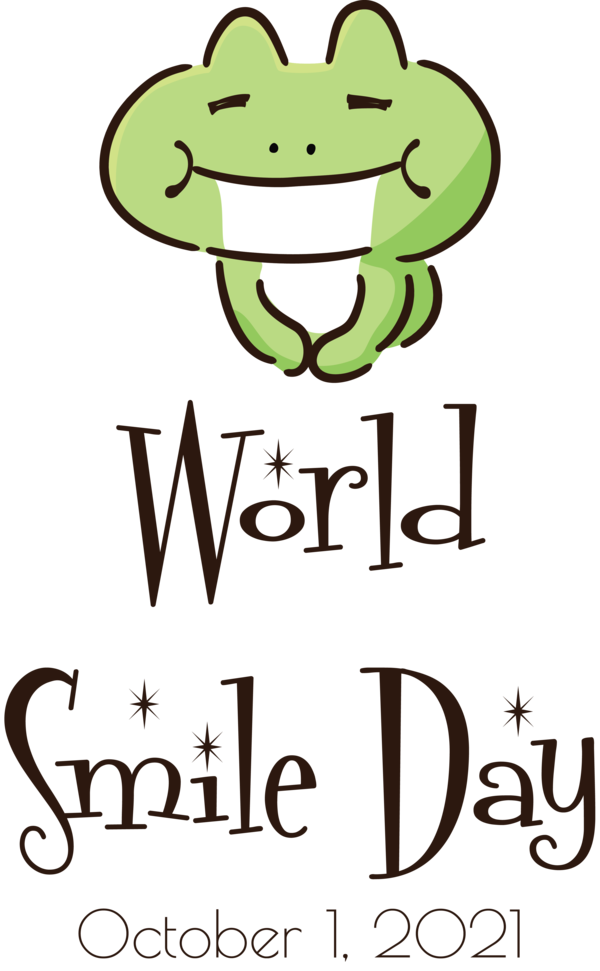 Transparent World Smile Day Frogs Human LON:0HJF for Smile Day for World Smile Day