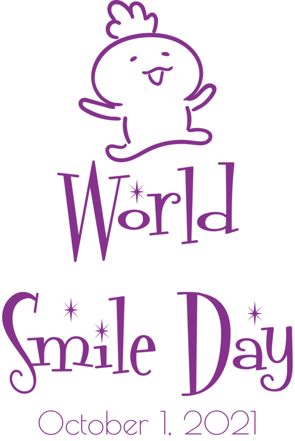 Transparent World Smile Day Logo Renesmee Happiness for Smile Day for World Smile Day