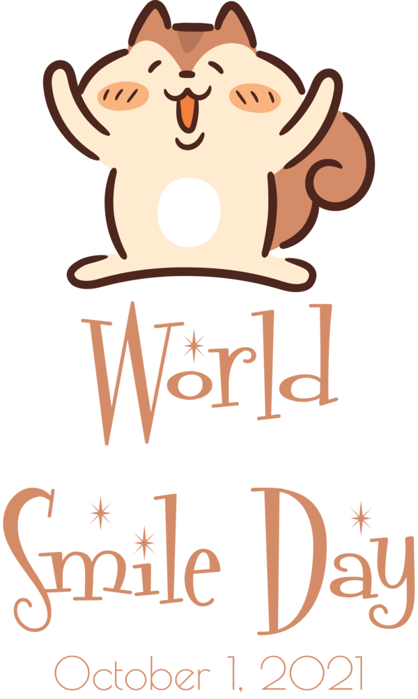 Transparent World Smile Day Human Cartoon Logo for Smile Day for World Smile Day