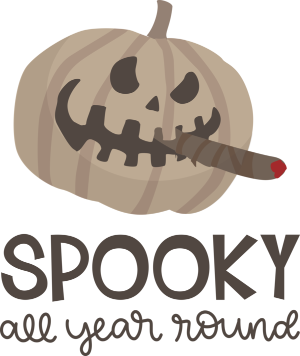 Transparent Halloween Design Logo Pumpkin for Happy Halloween for Halloween