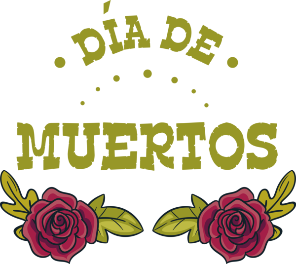 Transparent Day of the Dead Floral design Tweetsie Railroad Design for Día de Muertos for Day Of The Dead