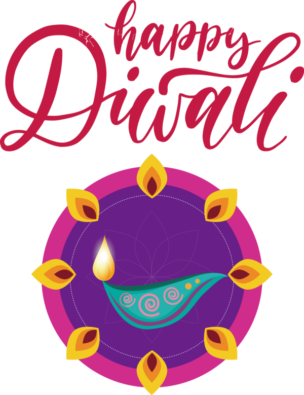 Transparent Diwali Logo Fashion Line for Happy Diwali for Diwali