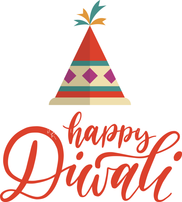 Transparent Diwali Christmas Day Christmas Tree Party hat for Happy Diwali for Diwali