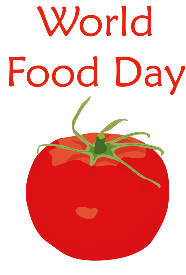 Transparent World Food Day Tomato Natural food Local food for Food Day for World Food Day