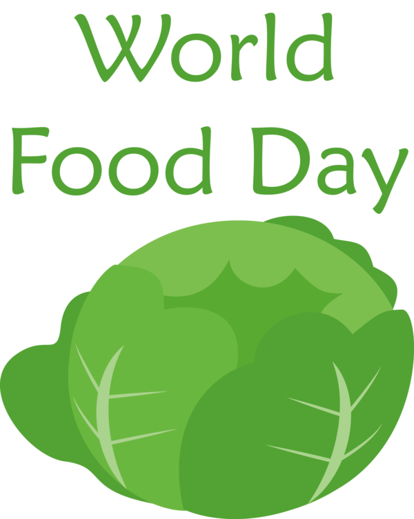 Transparent World Food Day Leaf Leaf vegetable Logo for Food Day for World Food Day