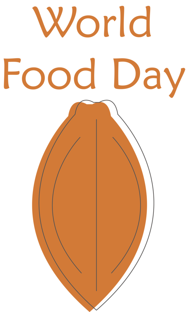 Transparent World Food Day Logo Line Design for Food Day for World Food Day