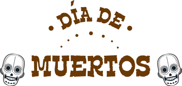 Transparent Day of the Dead Human Design Logo for Día de Muertos for Day Of The Dead