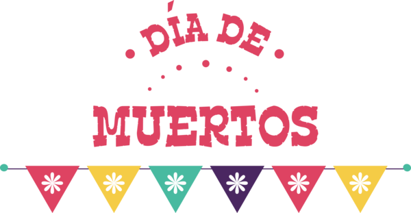 Transparent Day of the Dead Design Logo Line for Día de Muertos for Day Of The Dead
