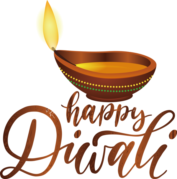 Transparent Diwali Logo Design Tableware for Happy Diwali for Diwali