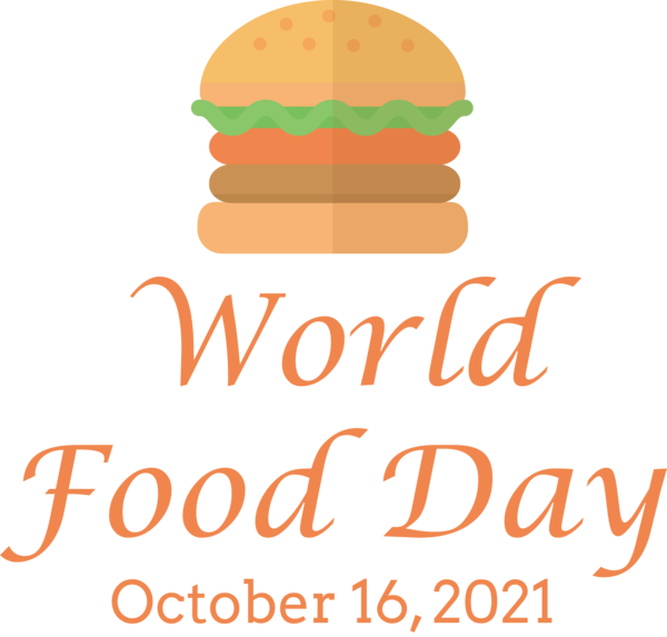 Transparent World Food Day Logo Line Calligraphy for Food Day for World Food Day