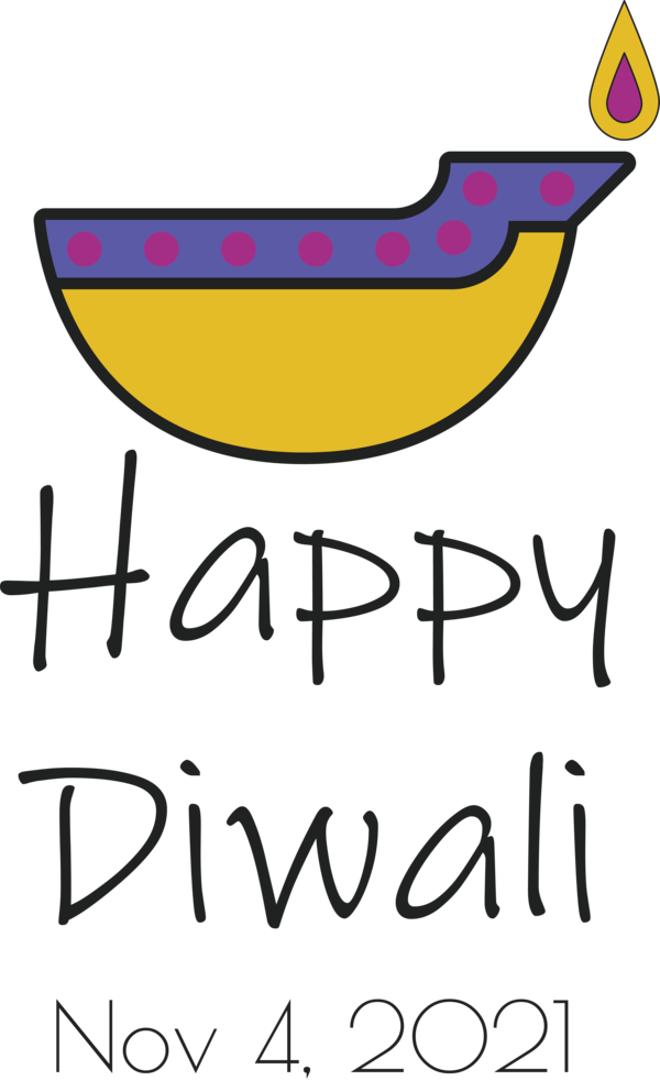 Transparent Diwali Line Design Yellow for Happy Diwali for Diwali